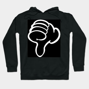 thumb down disapproval face mask Hoodie